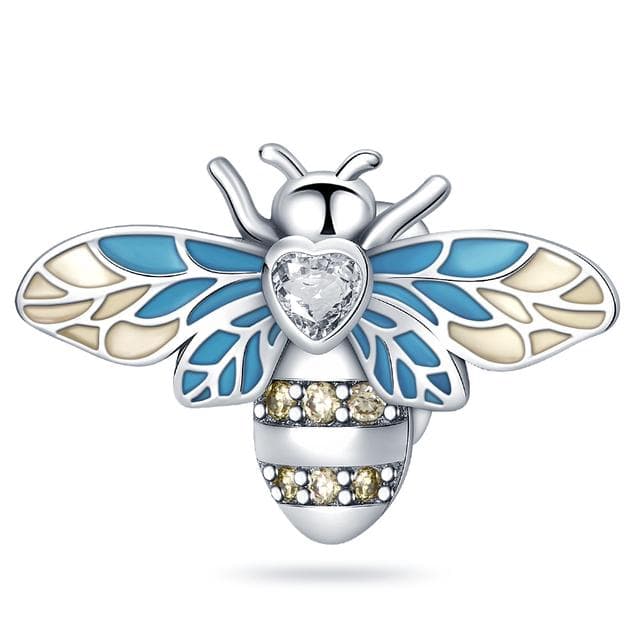 Charms 925 Origina Silver Evil Eye Owl Blue Charms For Fashion Bracelet DIY Jewelry Making