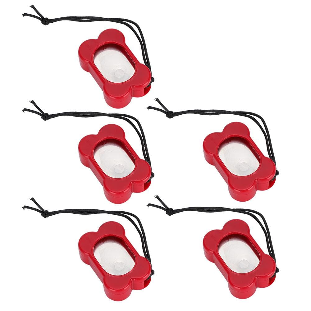5PCS Pet Training Clicker Adjustable Three Gears Compact Lightweight Supplies for Dogs