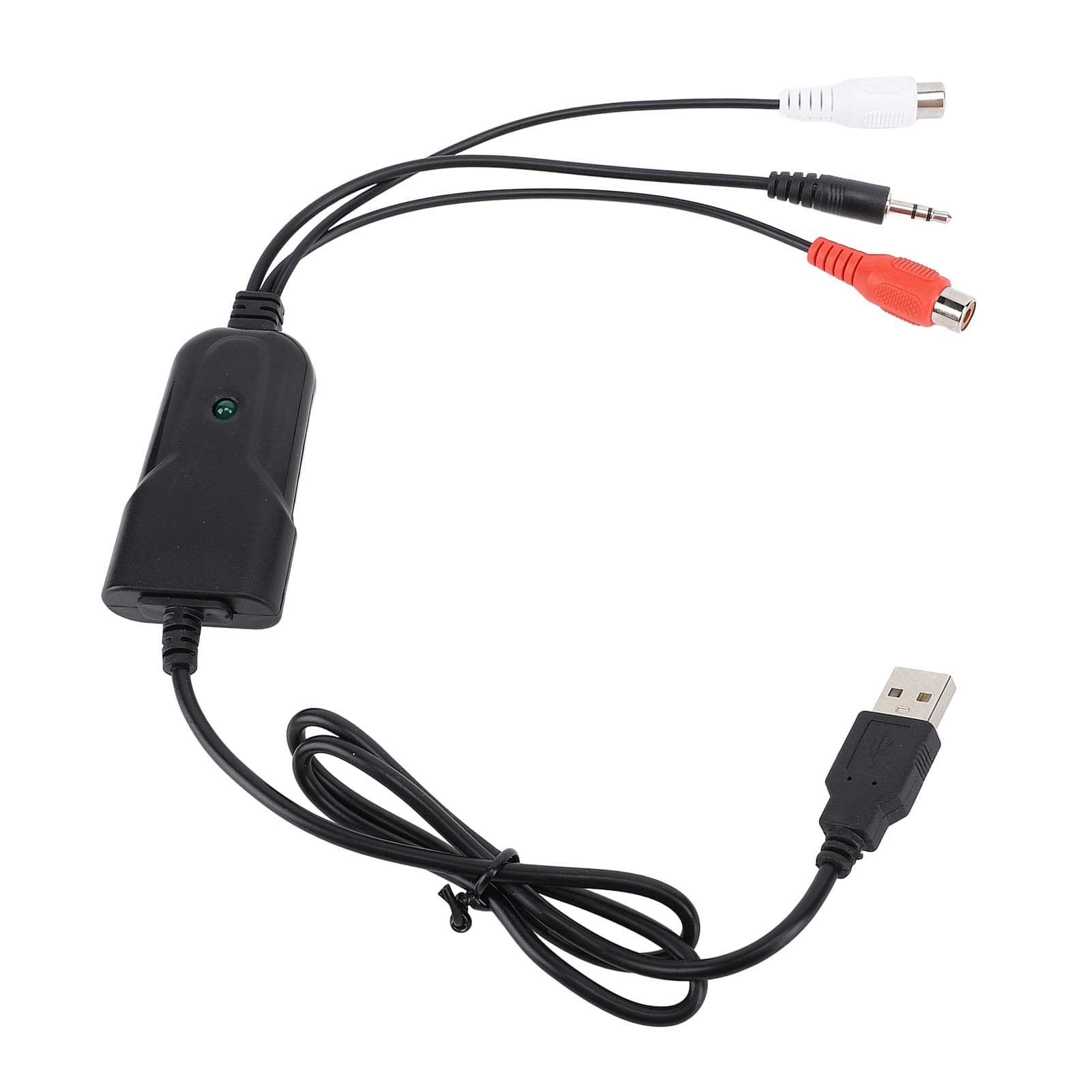 USB Sound Capture High Sampling Rate 3.5mm Port AV Interface Cassette Tape to MP3 Converter