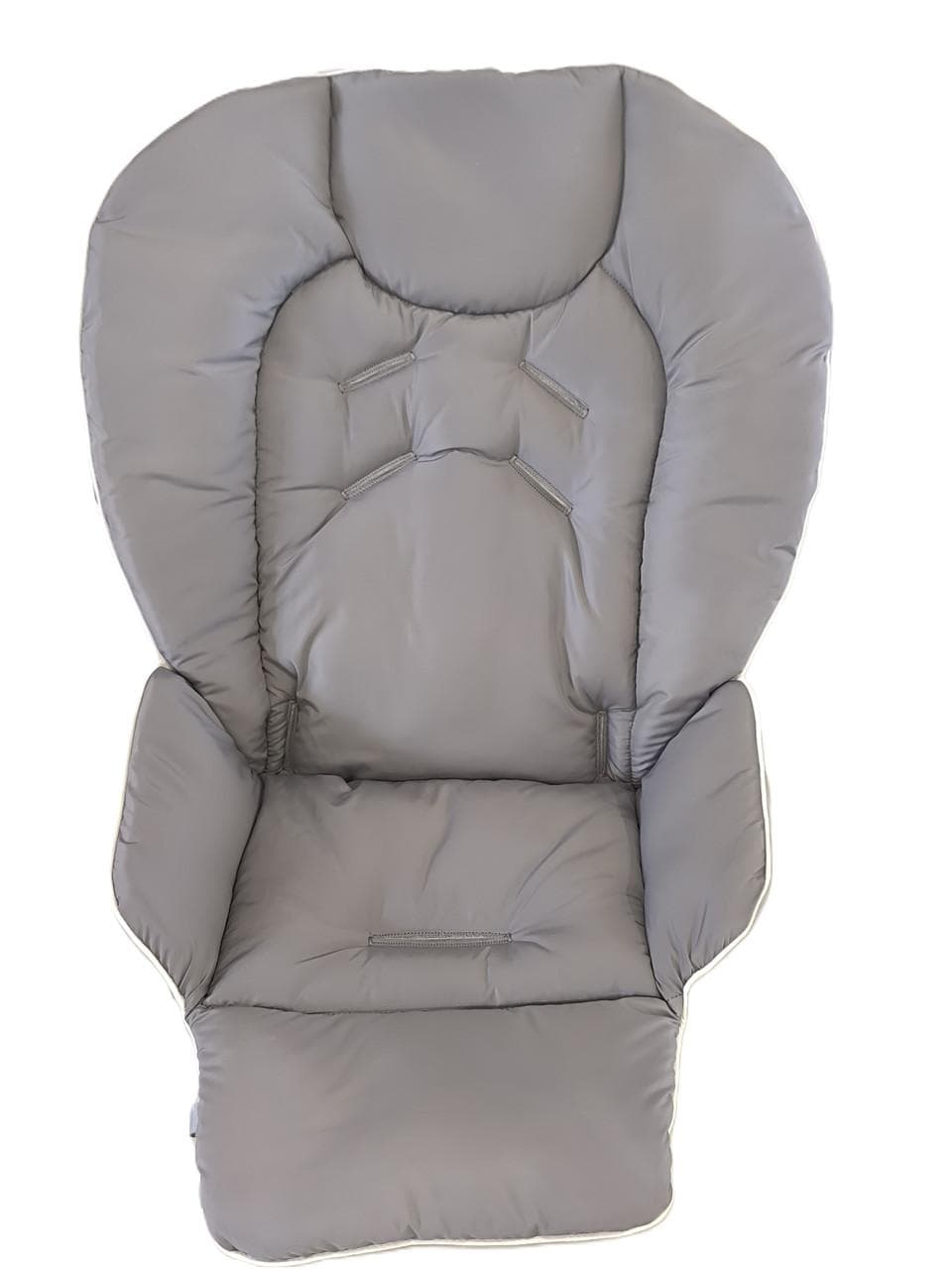 Сhicco Polly highchair waterproof cover, solid color, water-repellent highchair insert gray