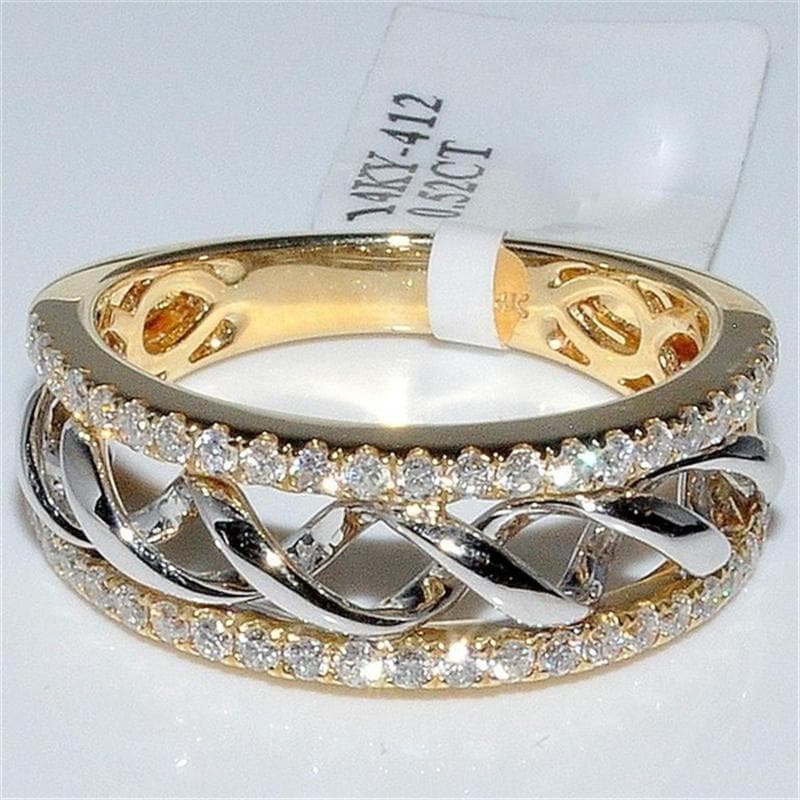 Real 14K Gold Jewelry 2 Carats Diamond Rings for Women Anillos Bague Bizuteria Bague Jewellery Bijoux Femme 14 K Gold Rings Box 9