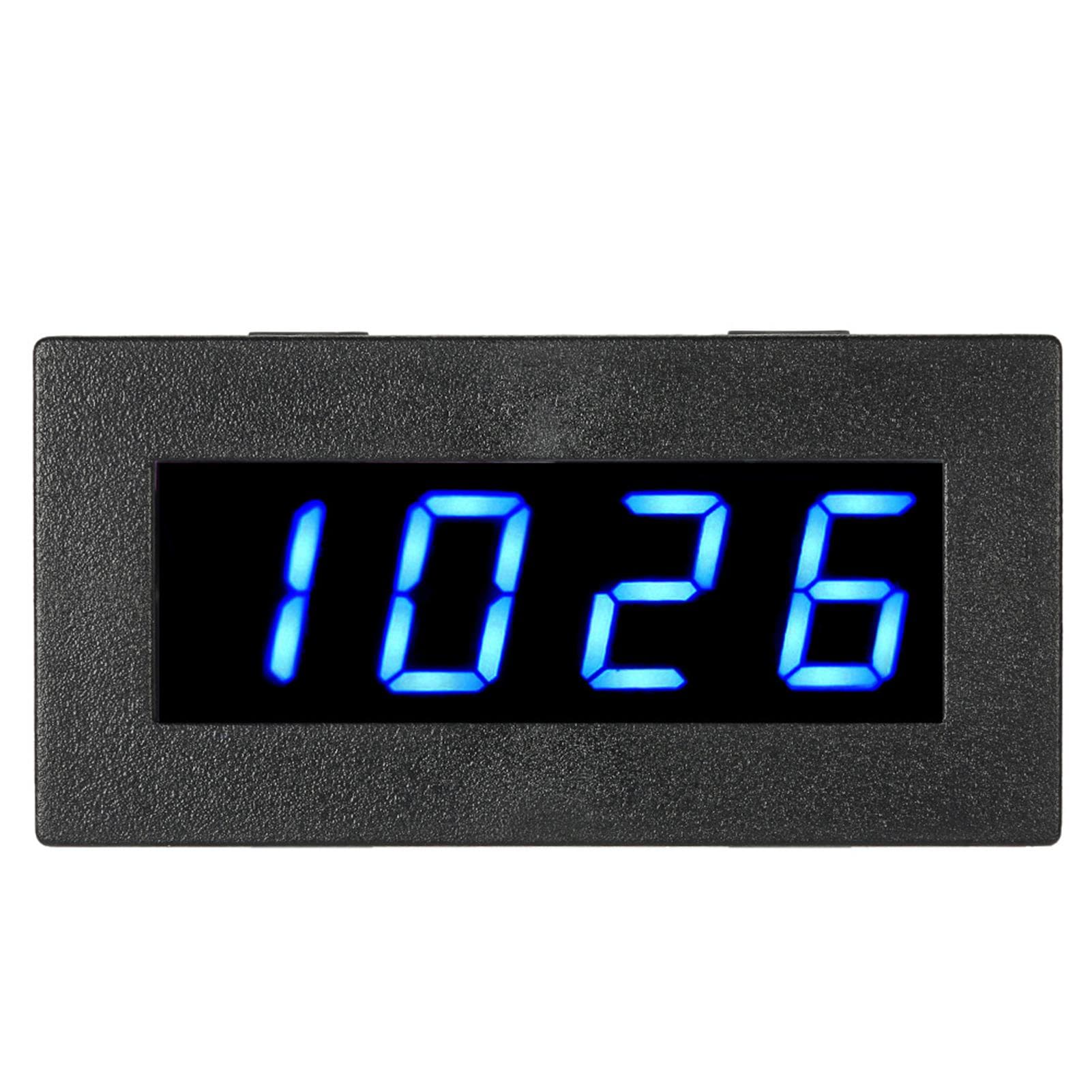High Precision Digital Tachometer with 0.56-Inch Blue LED Display Motor Speed Measurement Module Blue LED Display black