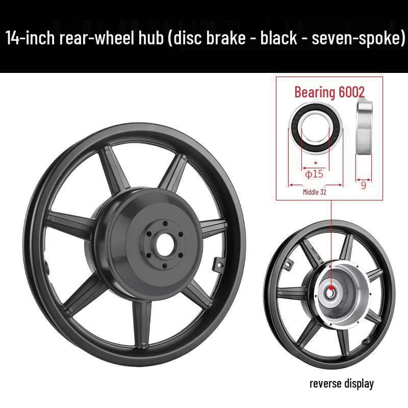 14 Folding Electric Bicycle Motor 36V/48V 350W-500W Front/Rear Drive High-Speed Hub