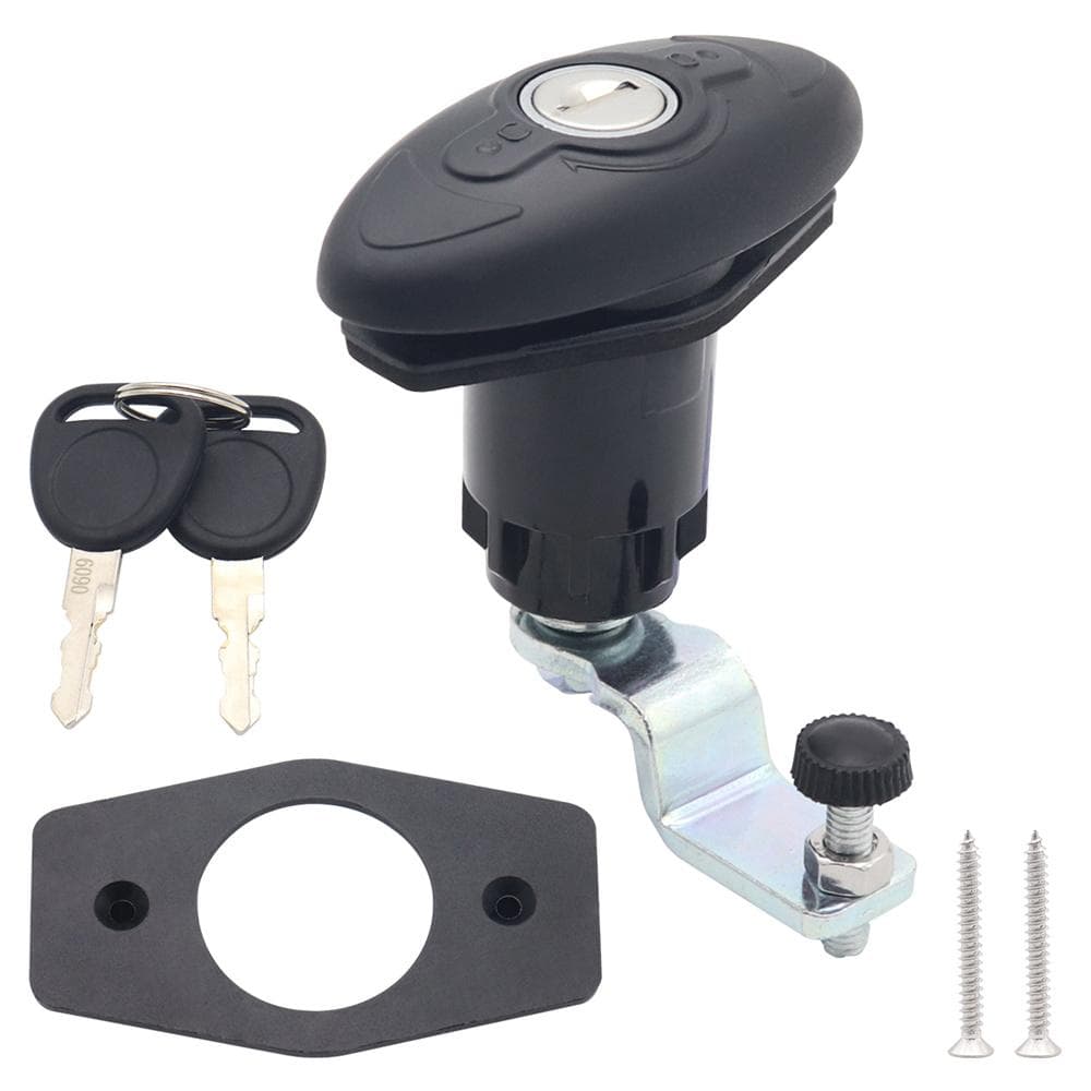 Rotating Handle Lock Latch with 2 Keys for Camper RV Cabin