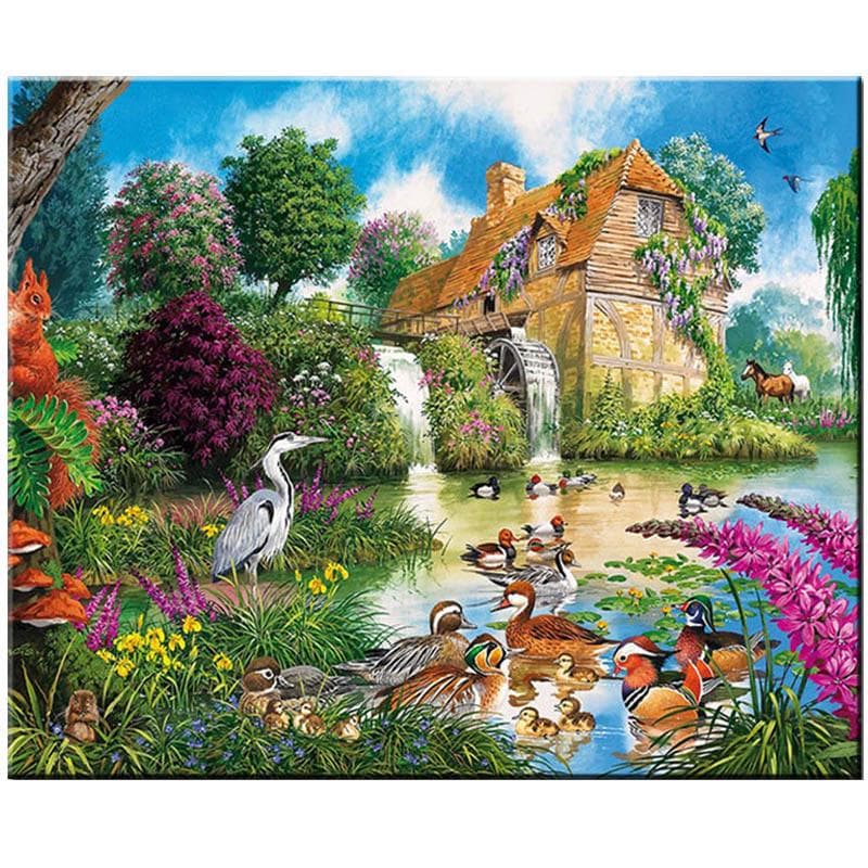 5D Diy Diamond Painting Birds Diamond Embroidery Animal Full Round Circle Cross Stitch 20X30CM
