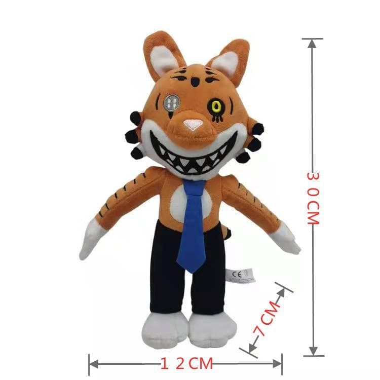 Mr Hopp's Playhouse 2 Plush Soft Toys Mr Stripes Stuffed Animal Tiger Rabbit Plush Toys Game Figure Dolls for Children Kids