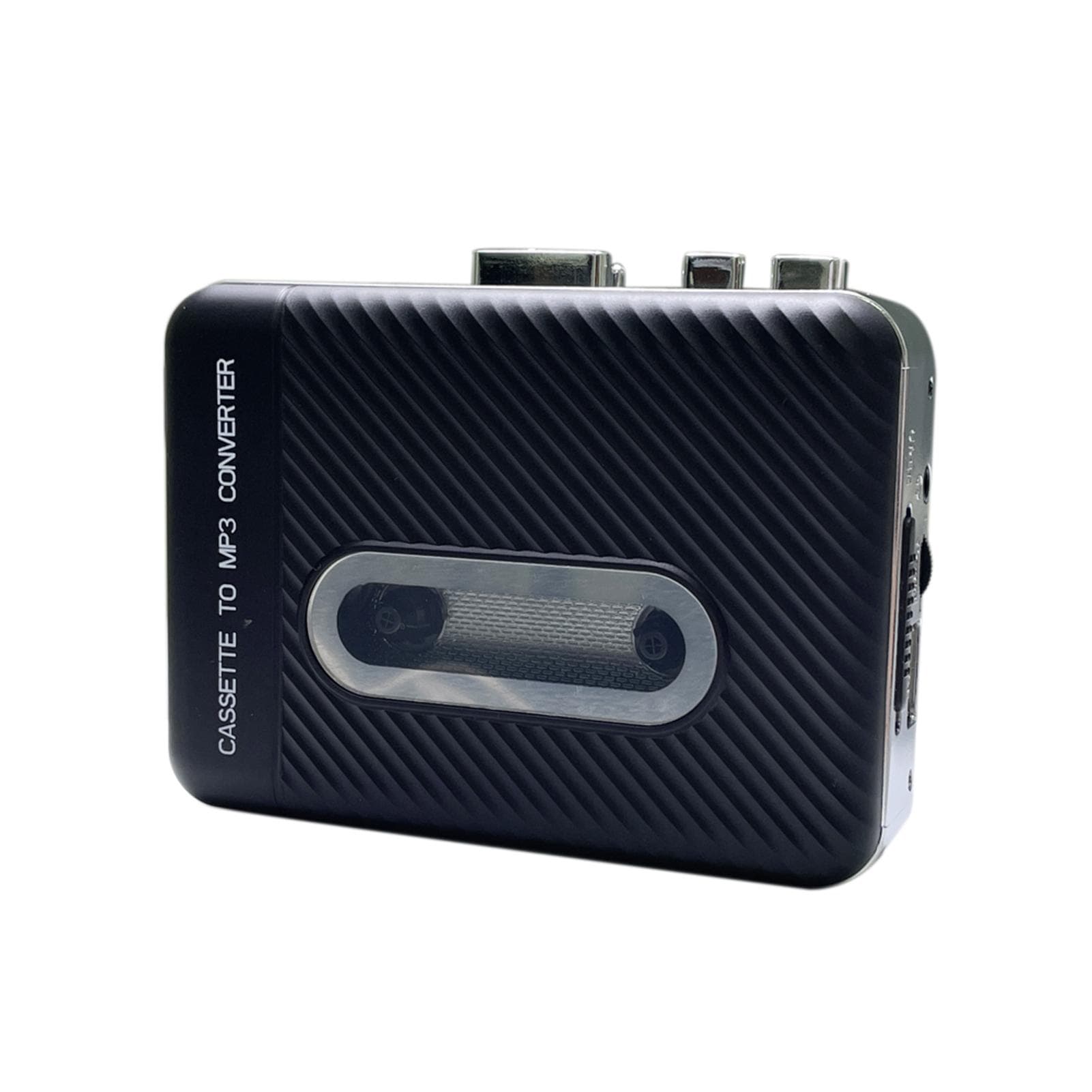 Cassette Player Cassette to MP3 Converter Portable Tape Player Captures MP3 o Music via USB black white