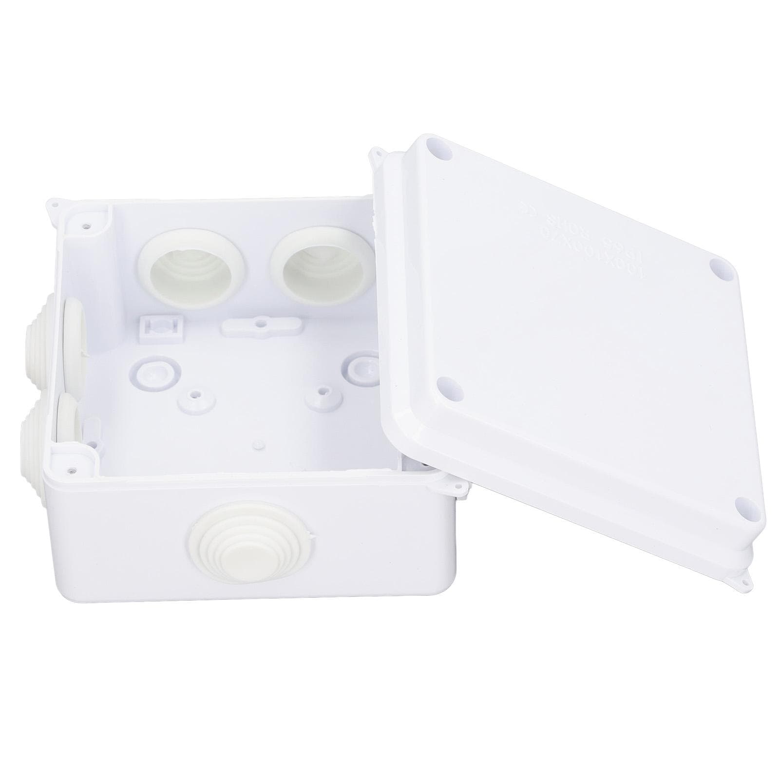 Junction Box 100x100x70mm IP65 Waterproof Pre Drilled Electrical Enclosure with Rubber Plug for