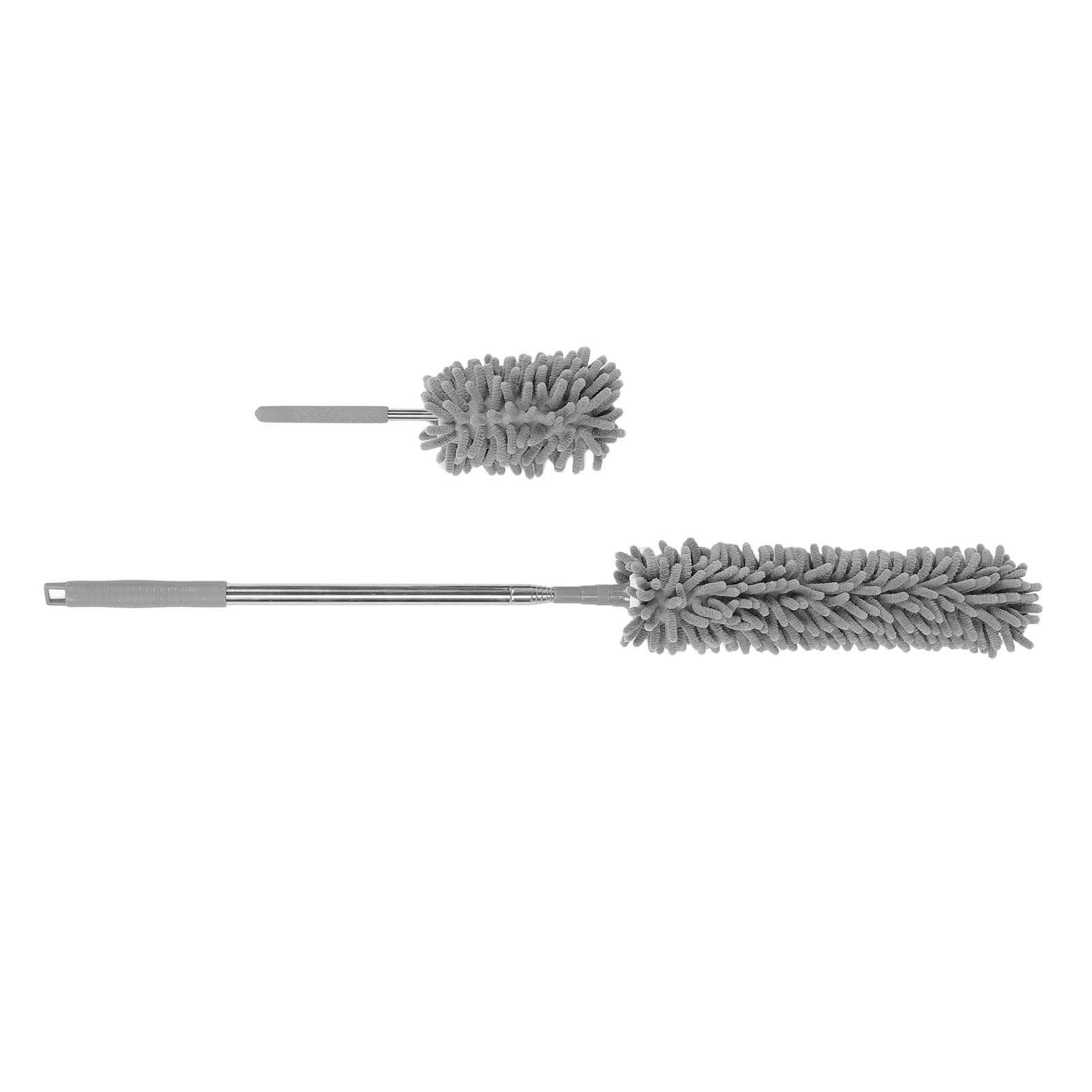 4PCS Microfiber Duster Set with Extension Pole Dust Removal Efficient for Furniture Ceiling Fan