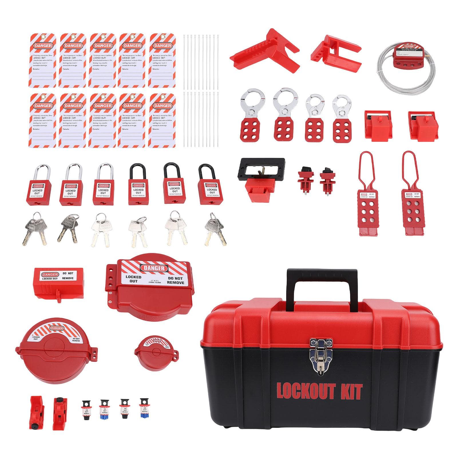 Lockout Tagout Kit Clamp On Circuit Breaker Lockout Group Lockout Hasps Lockout Tags Safety