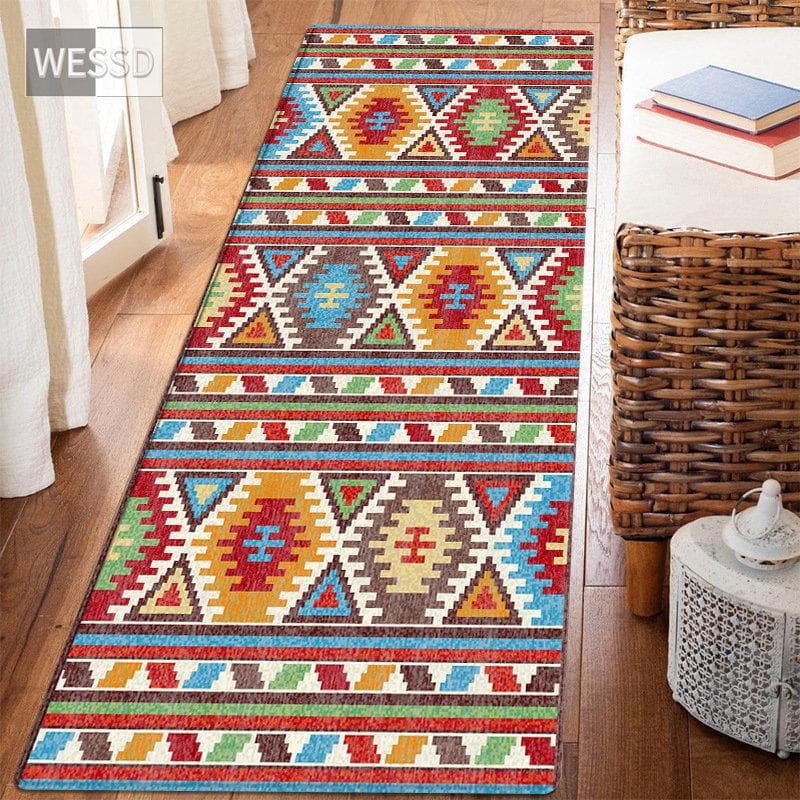 Retro Persian Print Rug For Bedroom Ethnic Style Kitchen Mat Non-slip Boho Rug Runenr Hallway Mat Living Room Carpet Morocco 40x120cm