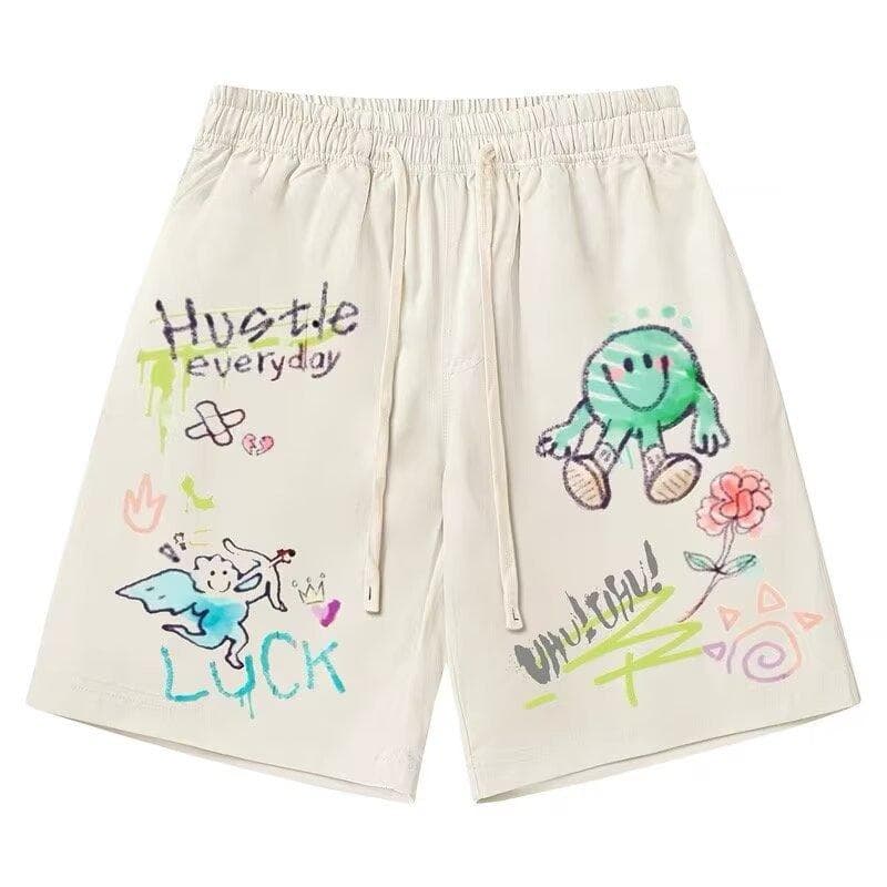 Shorts Men's Summer Thin Beach Five-point Pants Dopamine Wear Loose Casual Sports Pants One size