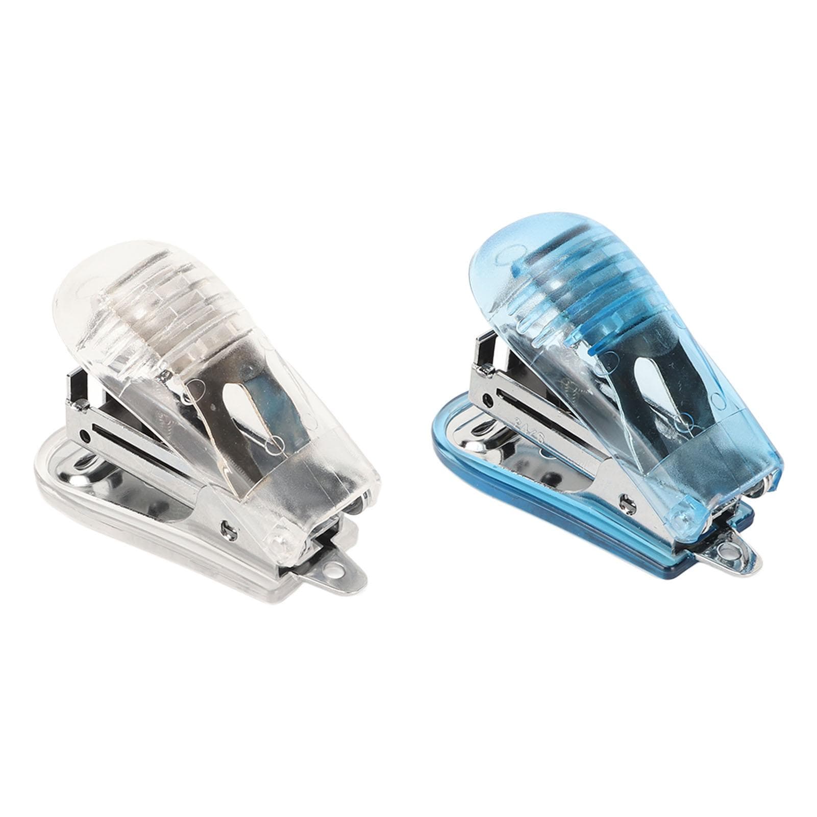 2pcs Mini Stapler 20 Sheets Capacity Lever Structure Portable Stapler Handheld Stapler for 24Pin