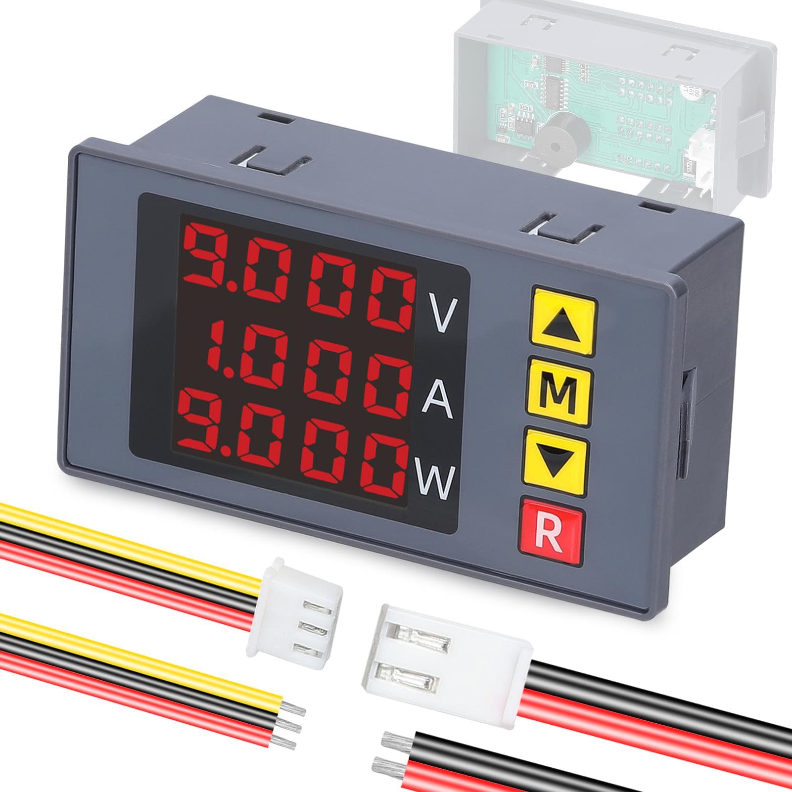 BM730 3in1 Voltage Current Power Meter 4-digit Digital Voltmeter Multifunctional Ammeter with red