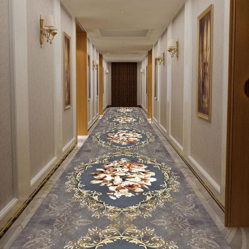 Long Persian Carpet Vintage Home Hallway Carpet Living Room Bedside Bedroom Area Rug Hotel Aisle Corridor Rug Entrance Anti-skid 80x200cm