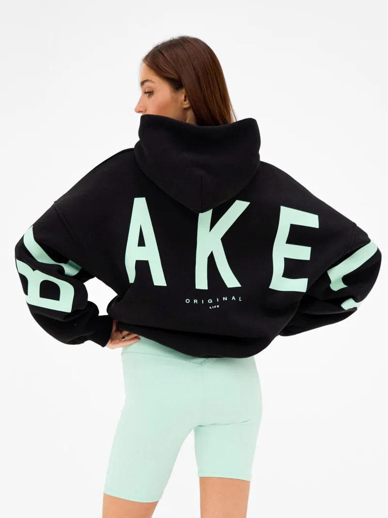2025 Unisex TK Hooded Sweatshirt with Large Letter Print - Fashionable Autumn Style for Men and Women XXL