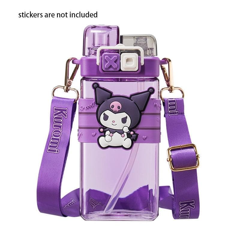 Stylish And Durable Kuroko Girls' School Water Bottle With Double Drinking Function Kuromi