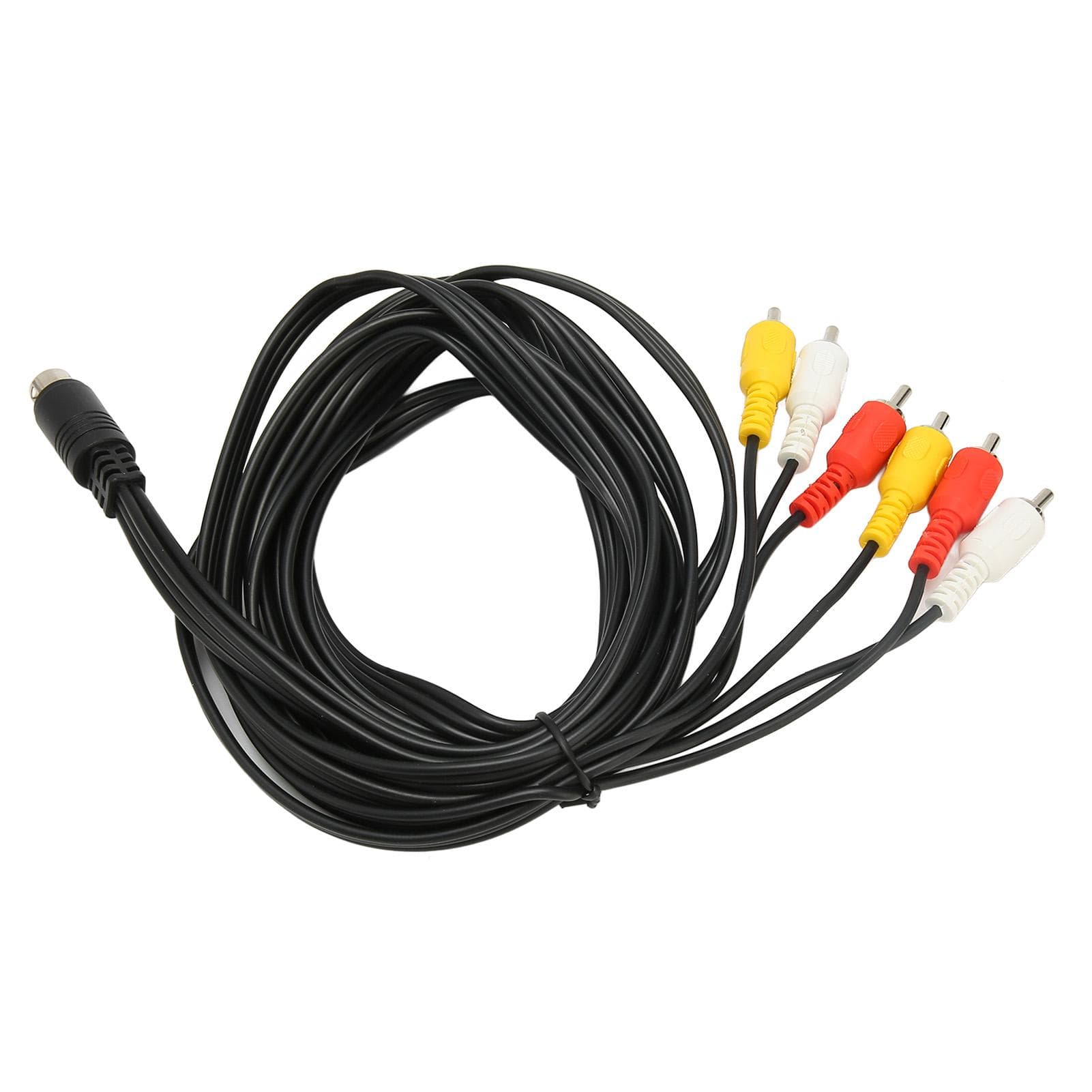 Mini DIN to 6 RCA Cable 9 Pin Clear Signal Stable Sound Video Composite Wire for Digital Camcorder