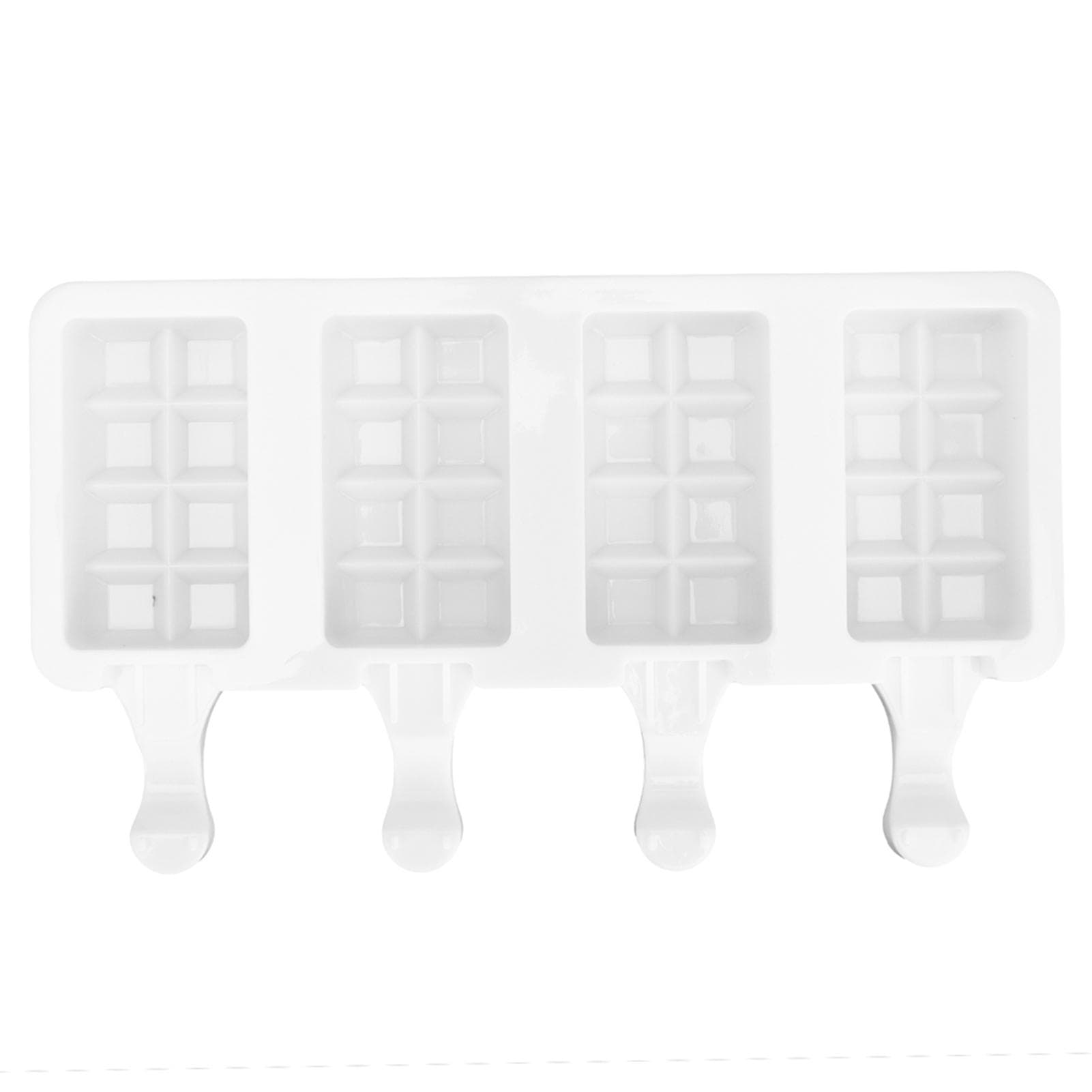 Silicone Ice Cream Mold 4 Cavities DIY Ice Bar Maker Mould for Kitchen Tool SuppliesL Large Size