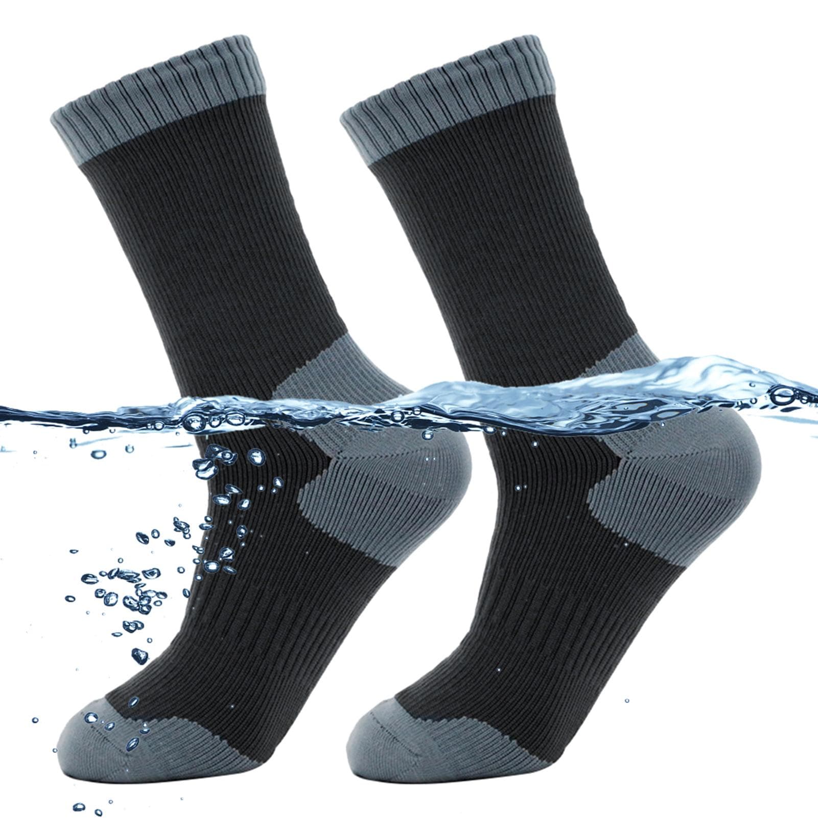 Waterproof Outdoor Adventure Socks for Adults - Breathable Warm and Waterproof Socks for Skiing L