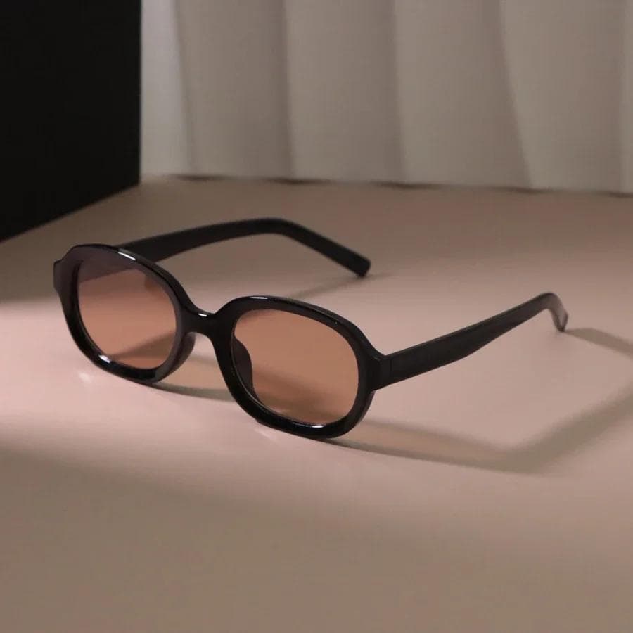Vintage Oval Sunglasses Women Men Retro Sun Glasses Mirror Rectangle Punk Frame Oculos De Sol Fashion Outdoor Other
