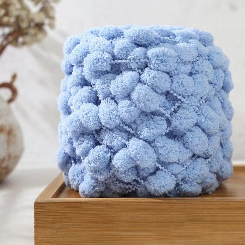 100g/roll Snowball Wool Colorful Thick Ball Yarn Rainbow Velvet Polyester Yarn