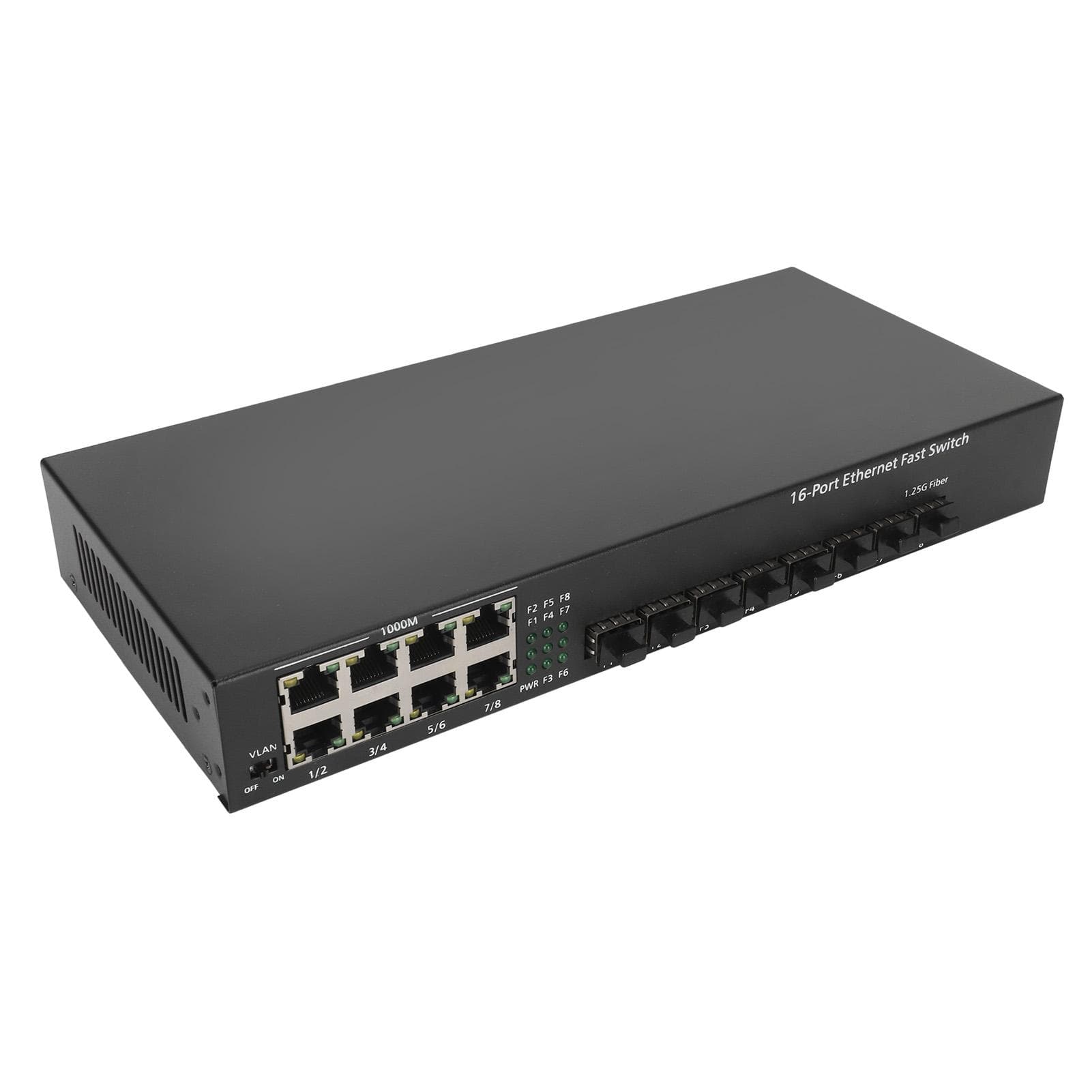 Gigabit Ethernet Switch 16 Ports CAT5e CAT6 10 100 1000M Auto Negotiate Computer Networking Switch UK Plug
