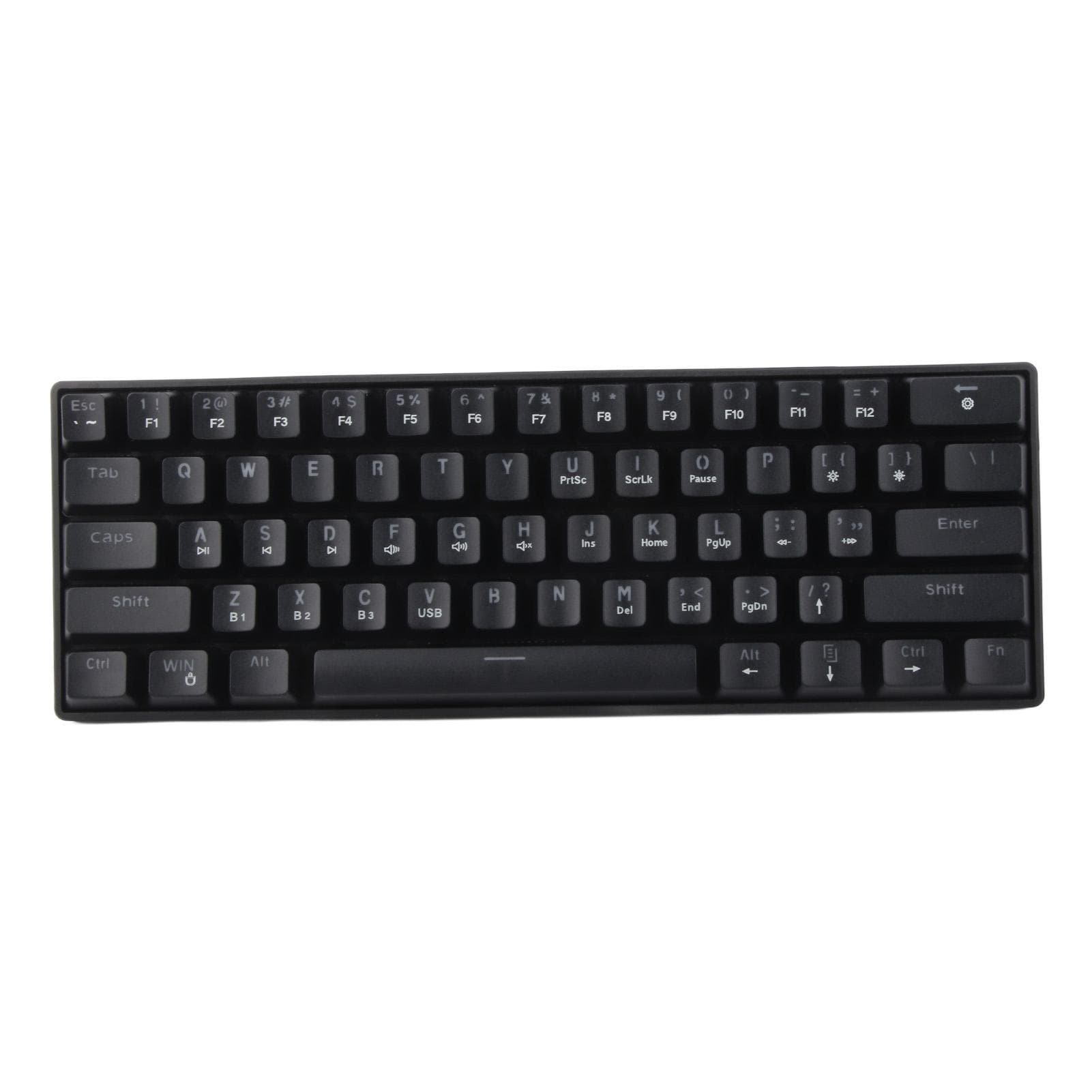 Mechanical Keyboard 61 Keys Dual Mode Color Backlit Gaming Universal Computer Accessories