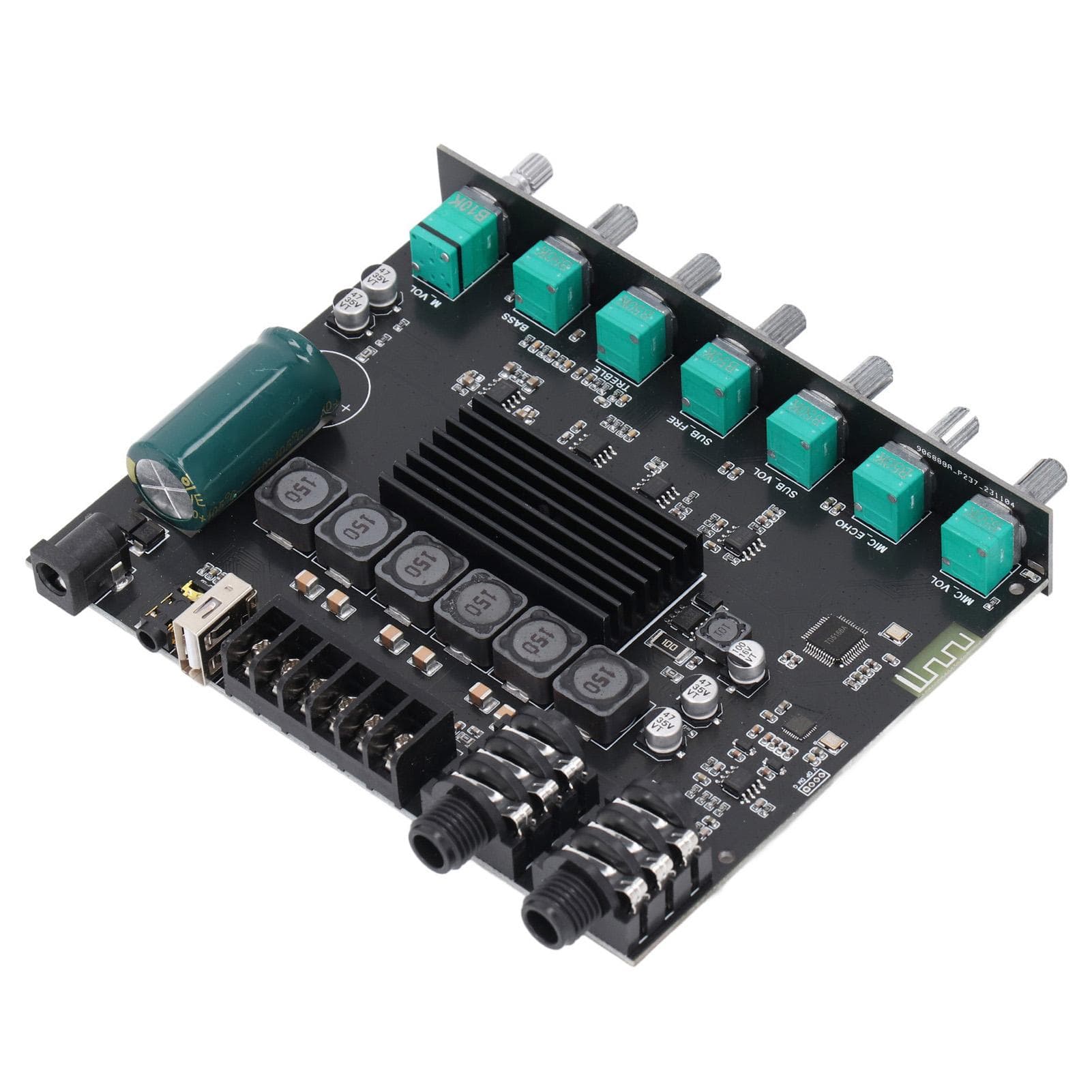 Bluetooth Digital Amplifier Module 2.1 Channel Power Amplifier Board Support AUX USB Disk Sound