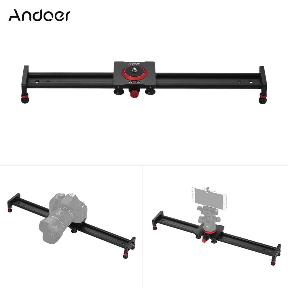 50cm/20inch Aluminum Alloy Camera Track Slider Video Stabilizer Rail for DSLR Camera 30cm