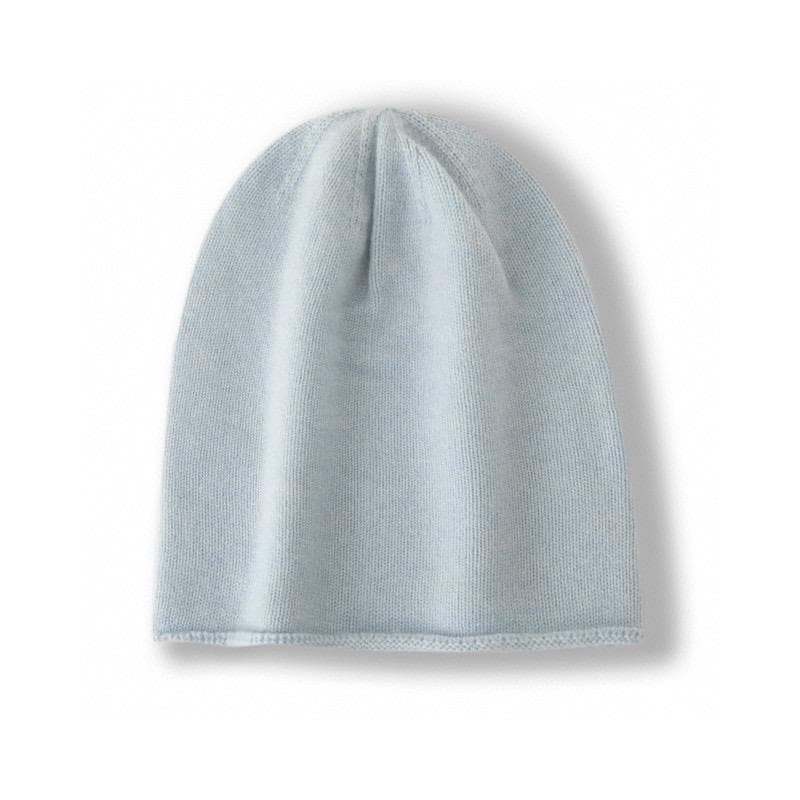 Cashmere hat, Qinghe cashmere, one size, M70 light steel blue