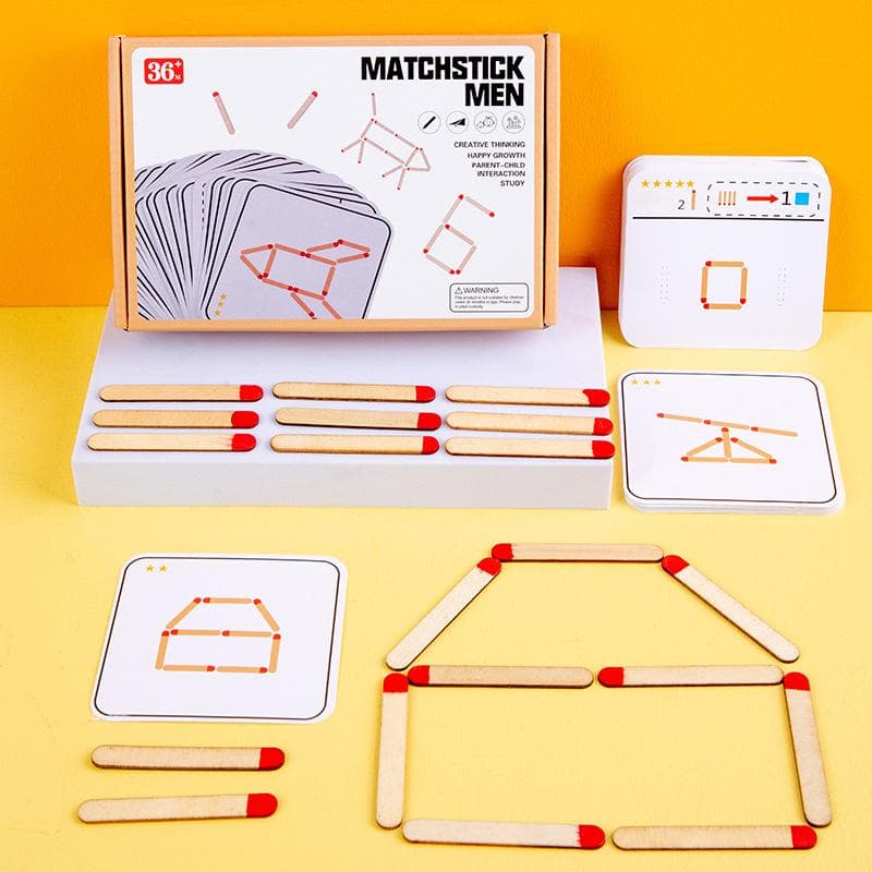 Matches Puzzles Toys DIY Math Board Game Thinking Match Logic Training Educational Toys for Kids Birthday Gift