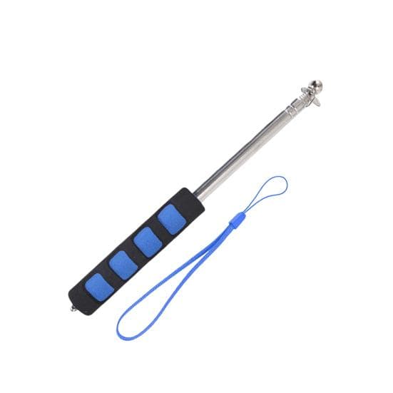140/200cm Lightweight Handheld Flagpole Comfortable Grip Sturdy Stainless Steel Telescopic Flag Pole 140cm blue