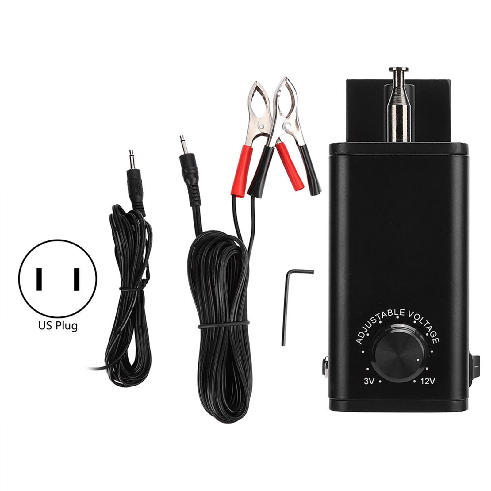 FY-609CP Aluminum Adjustable Speed Barbecue Grill Oven Motor BBQ Tool Accessory 3?12V US Plug 110V