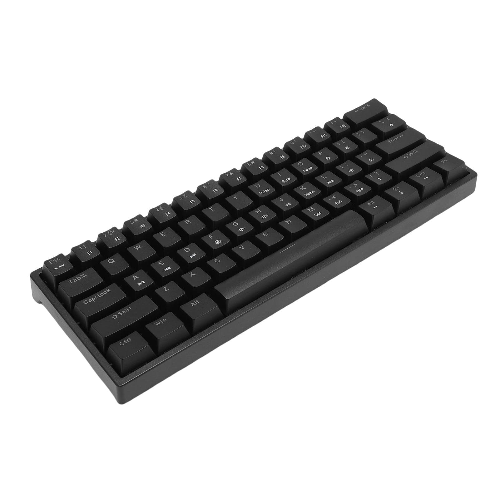 60 Percent Mechanical Keyboard RGB Backlit 61 Keys Miniature Wired Gaming Keyboard with Blue Switch