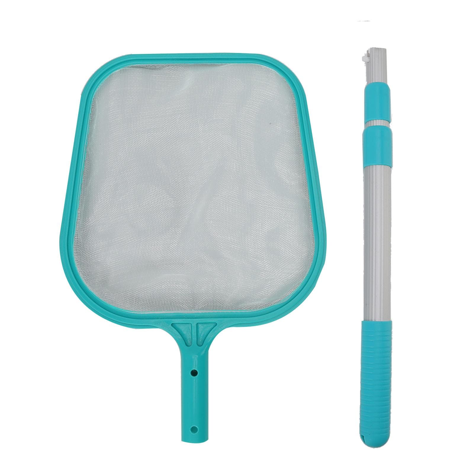 Swimming Pool Skimmer Net Plastic Nylon Green Leaf Rake Cleaning Tool for Hot Tub Spa Fountain