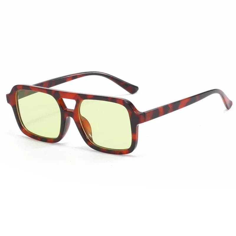 New Double Beam Sunglasses Small Frame Retro Trendy Y2K UV Protection Outdoor Glasses for Women 1PC