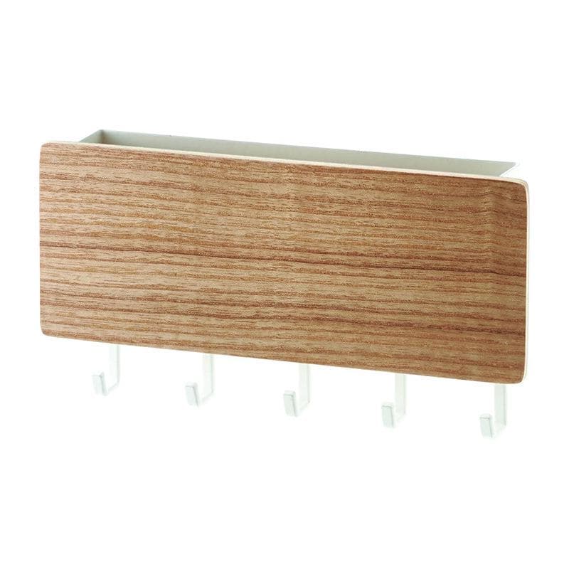 Wall Hanging Key Hanger Holder Wall Organizer Rectangle Key Rack Hooks Coat Hooks Home Decoration Coat Hanger white