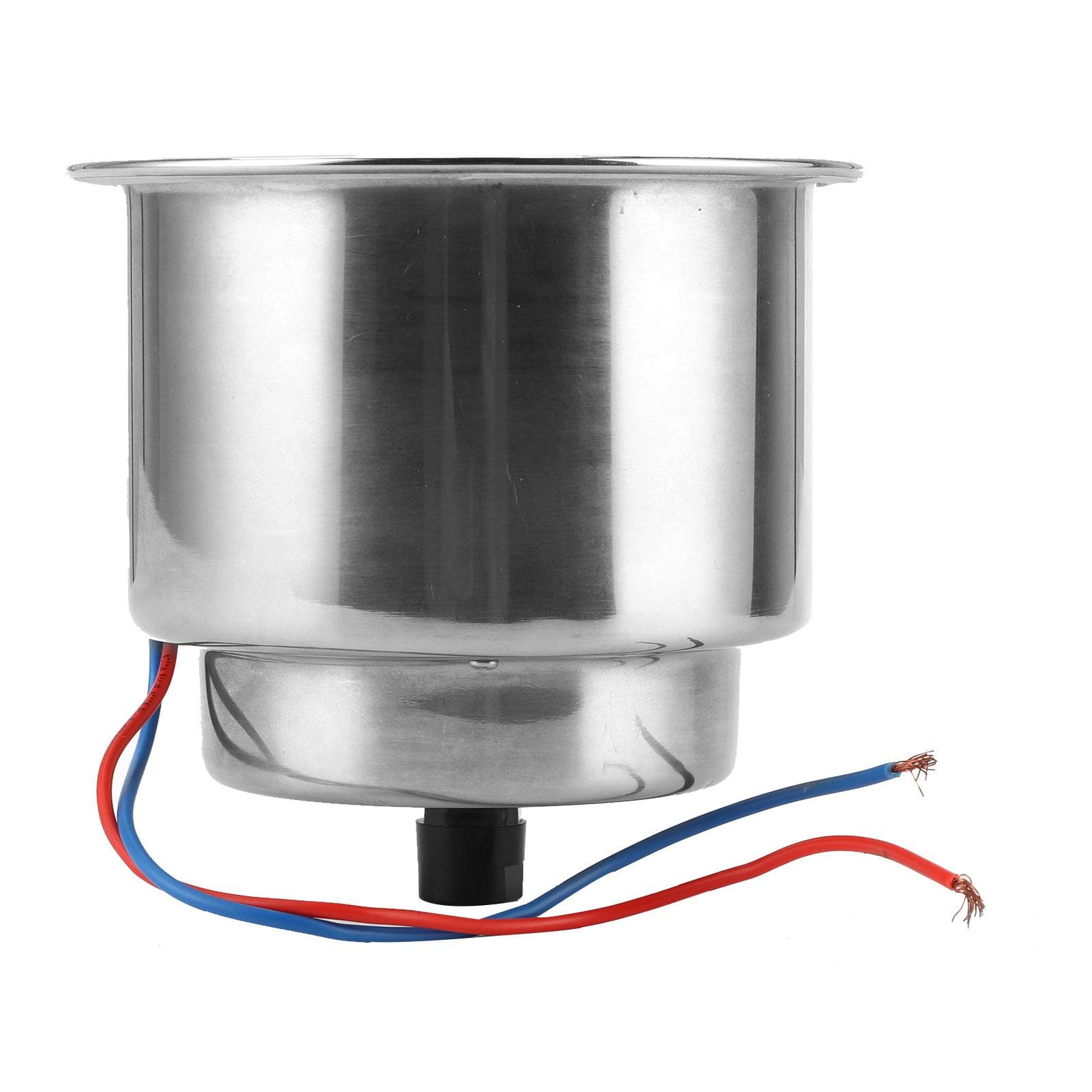 Stainless Steel Cup Holder Rack Support with Green LED Light Universal for Boat Yacht Truck