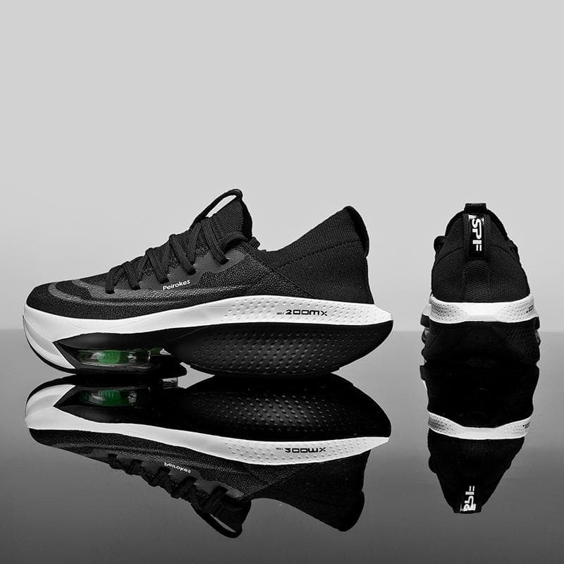 Marathon Air Cushion Casual Men Sports Running Shoes Breathable Lightweight Womens Comfortabl Athletic Nonskid Sneakers Footwear 37 black