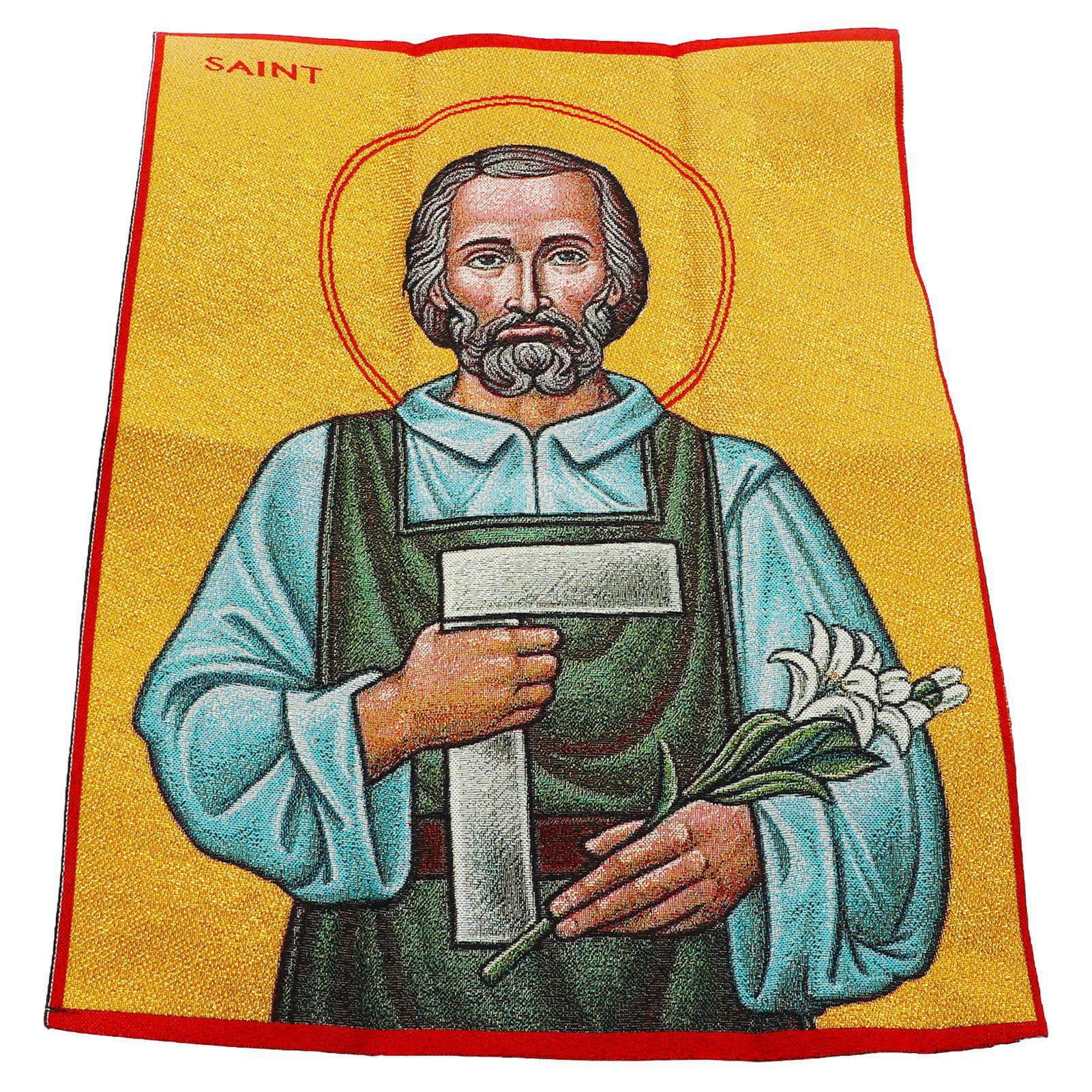 Christian Icons Carpenter St. Joseph Portrait Pure Handcraft Christian Wall Decoration 40X30CM for