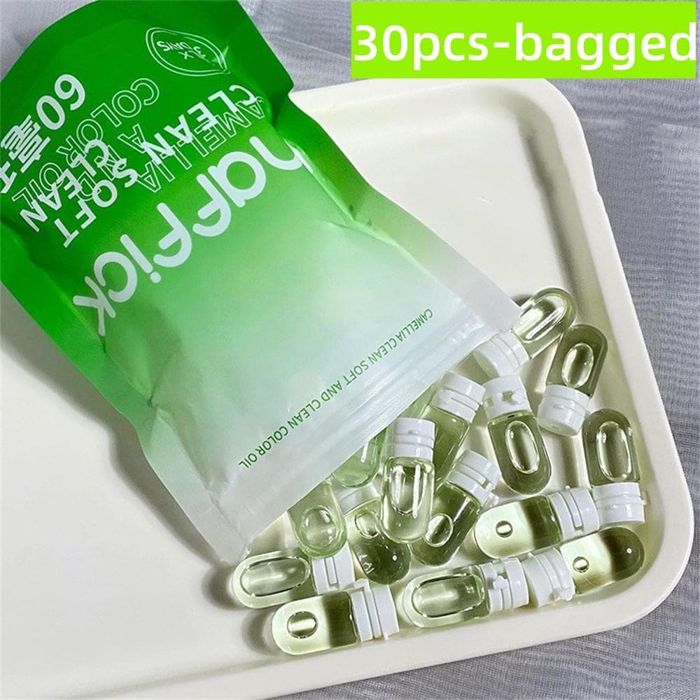 30Pcs/set Face Cleansing Oil Camellia Makeup Remover Oil Deep Cleaning Travel Portable Makeup Remover Oil 30pcs