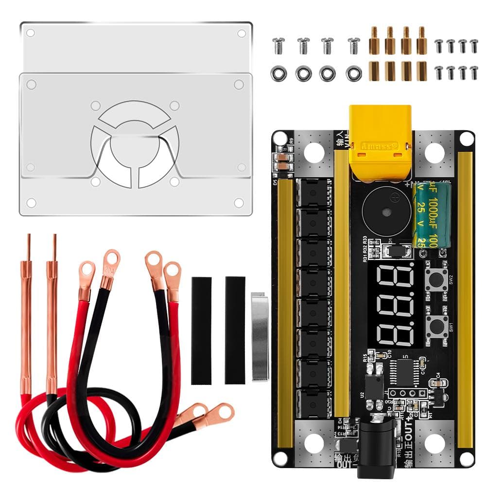 99 Gears of Power Adjustable Mini Spots Welding Machine Control Board for Leadacid Battery Model with housing multicolour