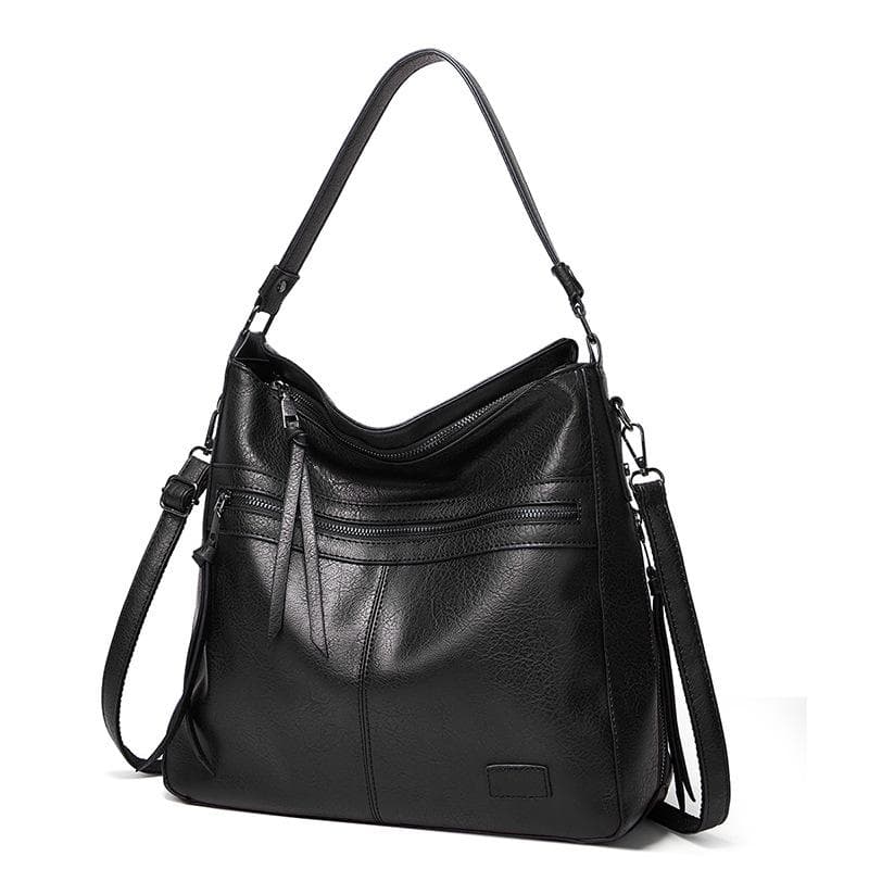 Women's Bag, Fashionable Handbag, Soft Leather PU Tote Bag, Single-shoulder Crossbody Bag, Women's Bag black