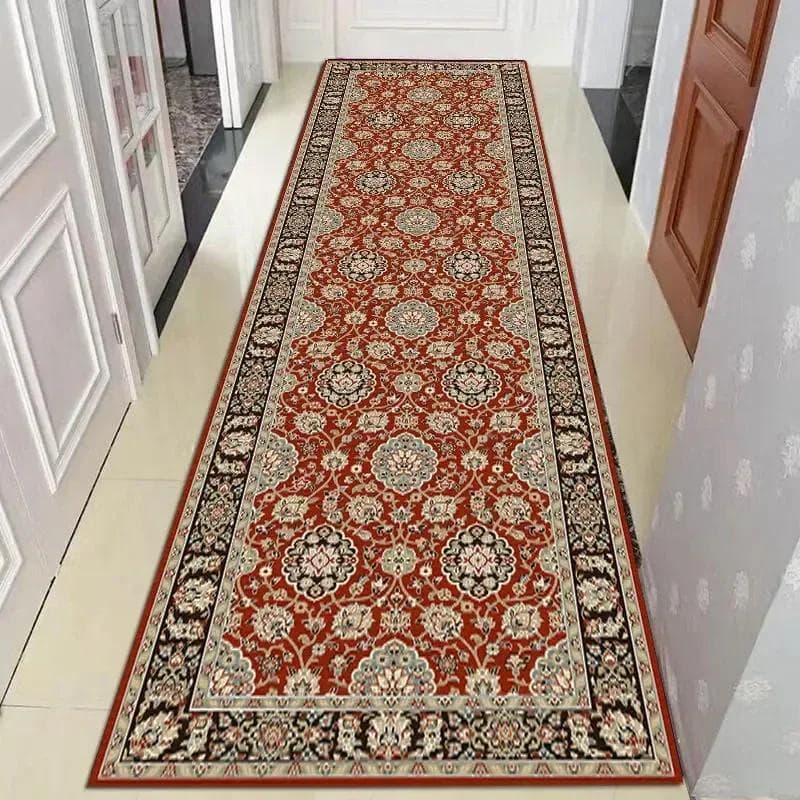 English style long corridor carpet runway home hotel lobby decoration strip carpet washable villa staircase floor mat home decor 80x200cm