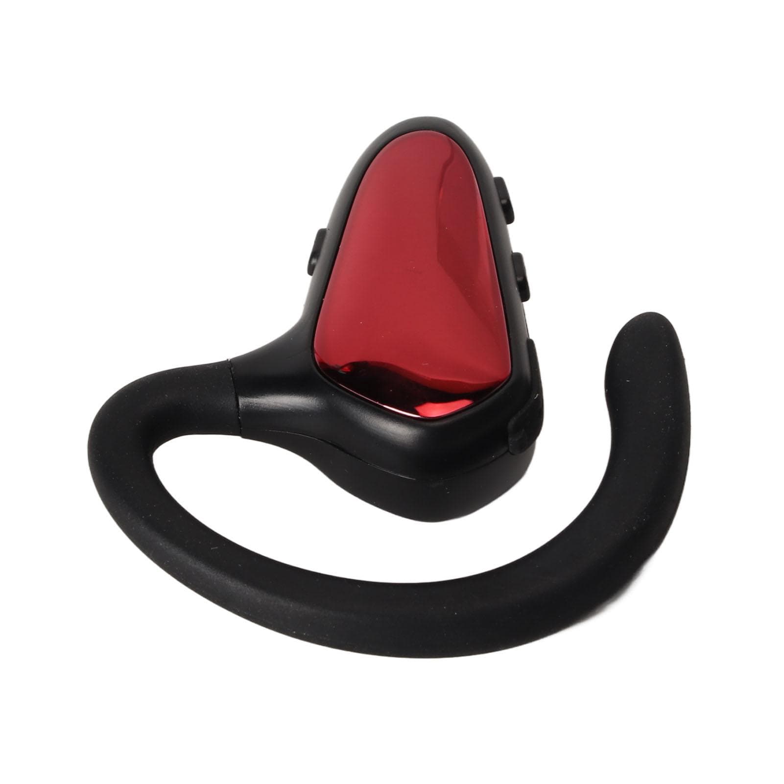 Wireless Bluetooth Earpiece Bone Conduction Noise Cancellation Bluetooth 5.1 Ultralight Business red
