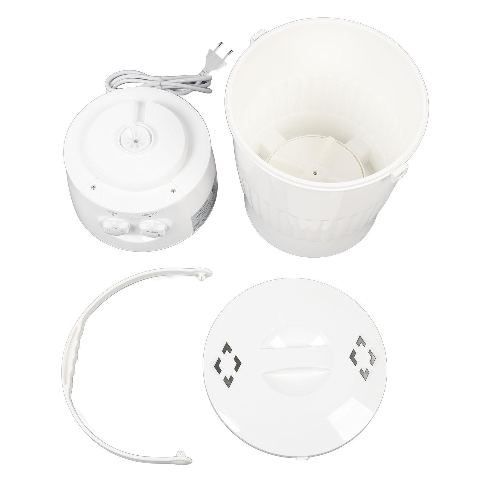 Portable Washing Machine 10L Capacity 2 Modes 15min Timing Small Clothing Washer for Underwear
