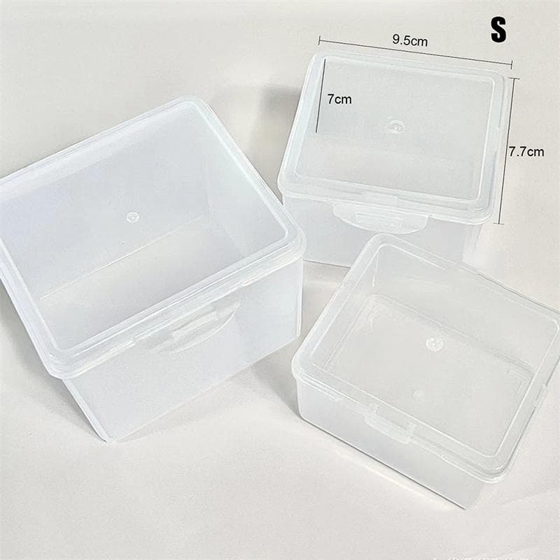 Photocards Storage Box Transparent Stickers Korea Idol Card Holder Organizer 9.5X7.7X7cm