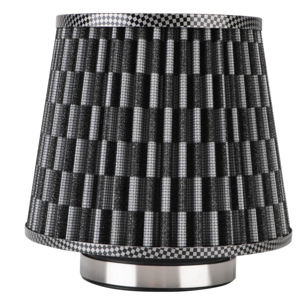Universal 3 Inch High Flow Car Accessories Sport Power Mesh Cone 76MM Induction Kit Cold Air Intake Filter Car Air Filters black