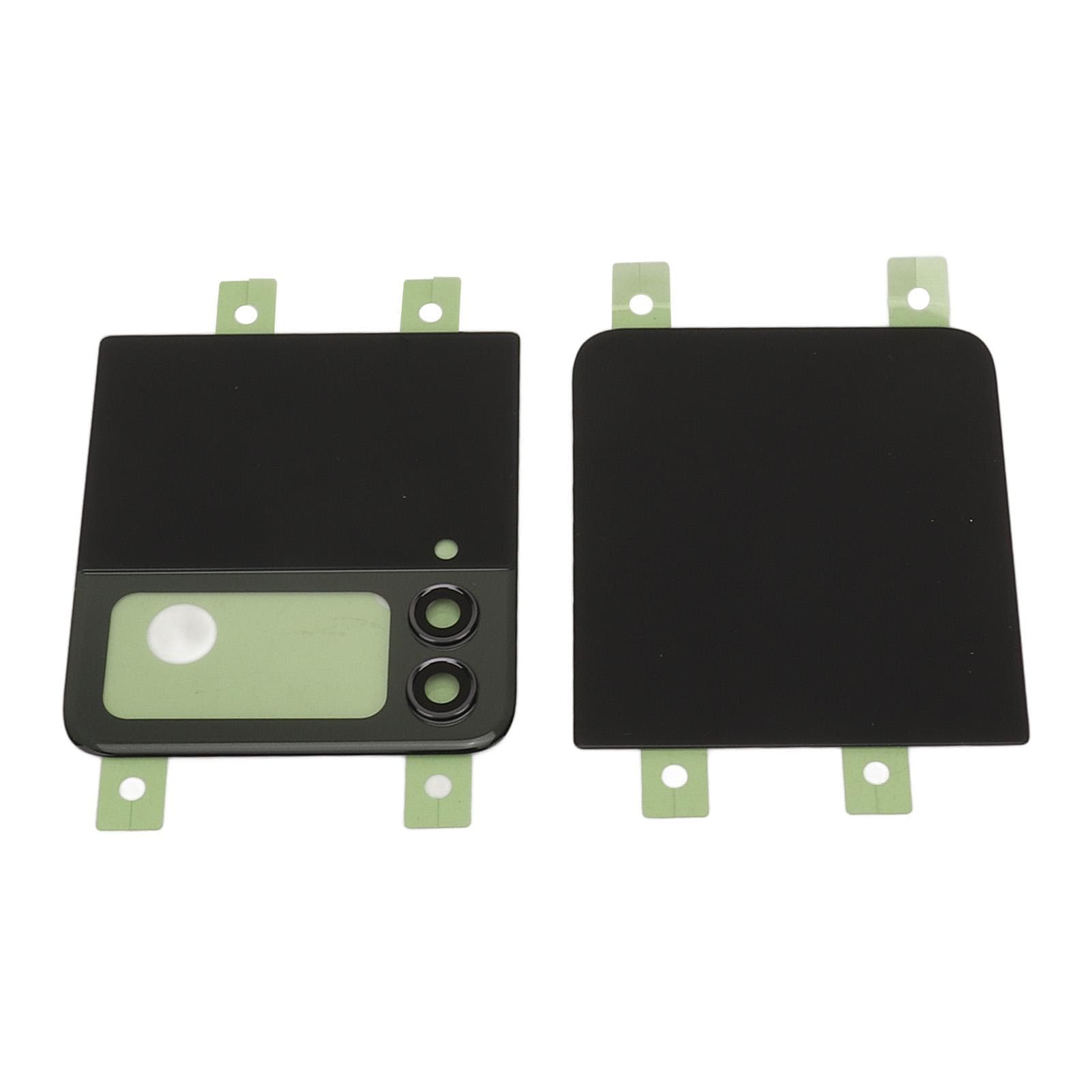 Back Glass Replacement Back Cover Glass Housing Door with Pre Installed Tape Camera Lens Tools for black